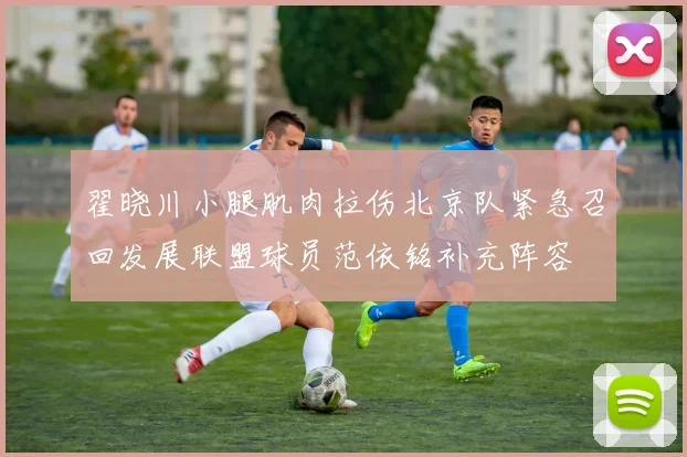翟晓川小腿肌肉拉伤北京队紧急召回发展联盟球员范依铭补充阵容